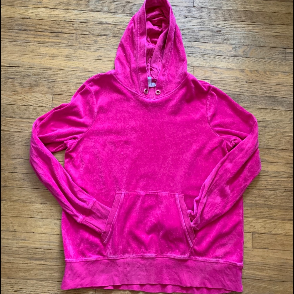 Super Substantially Cozy Oversized Hot Pink VELOUR Hoodie 💕💕💕💕